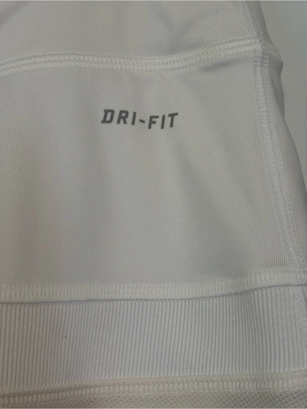 Nike White Mini Athletic Skirt with Black Swoosh